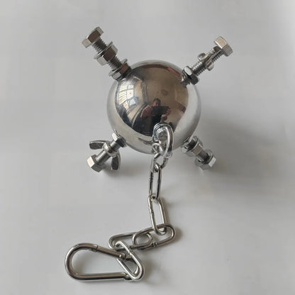 Stainless Steel Foraging Star Toy for Large Parrots | Bon Bon Bird Toys