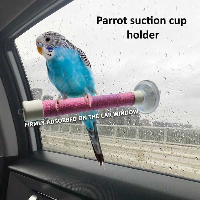 Suction Cup Window Perch for Birds | Bon Bon Bird Toys