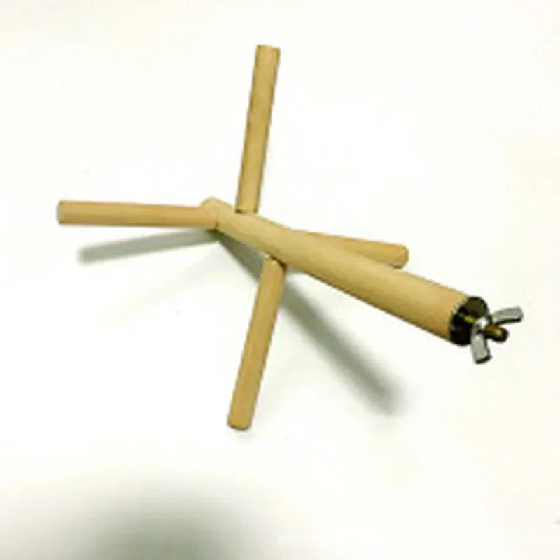 4-Level Hanging Wood Perch Stand | Bon Bon Bird Toys