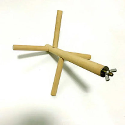 4-Level Hanging Wood Perch Stand | Bon Bon Bird Toys