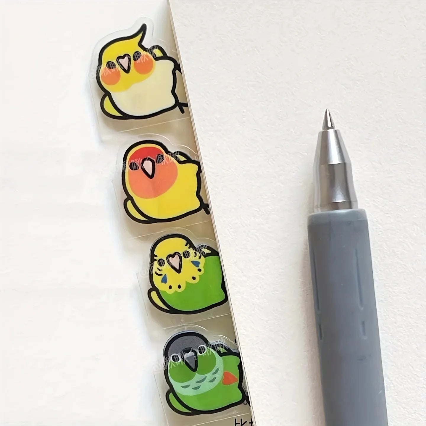 Chubby Bird Planner Index Tab Stickers | Bon Bon Bird Toys