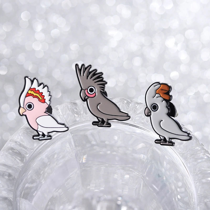 Parrot Enamel Pin | Bon Bon Bird Toys