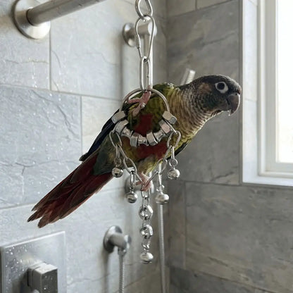 Stainless Steel Chain Bell Toy for Birds