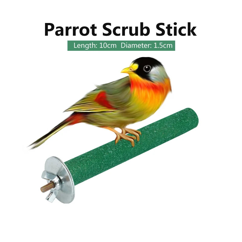 Colorful Wooden Perch Stick for Small Birds | Bon Bon Bird Toys