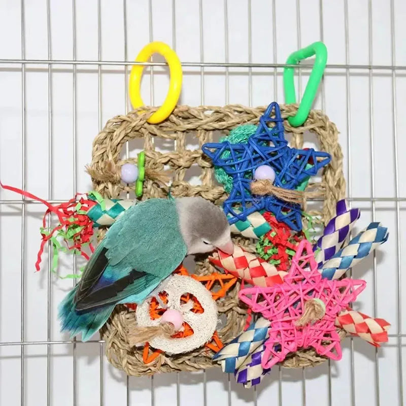 Seagrass Foraging Wall Mat for Birds | Bon Bon Bird Toys