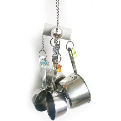 Hanging Stainless Steel Cup Chain Bird Toy