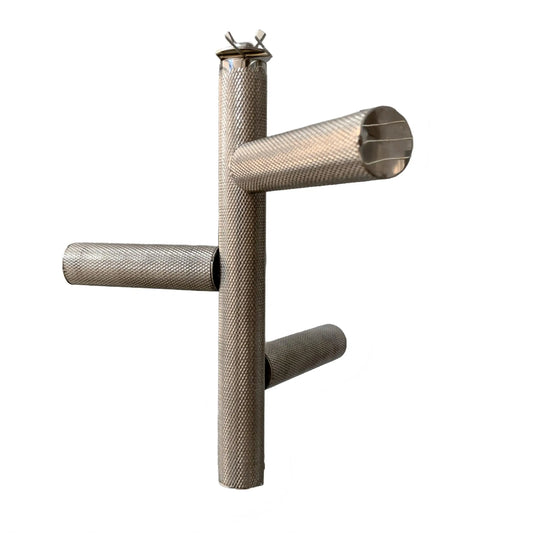 Stainless Steel T-Bar Perch for Birds | Bon Bon Bird Toys