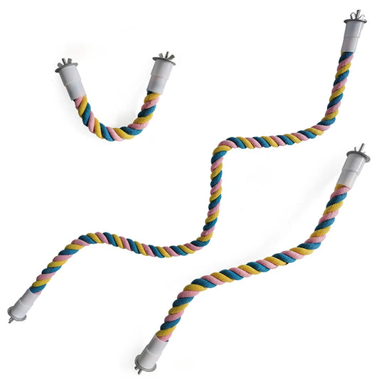 Cotton Rope Bird Perch in Small, Medium & Large