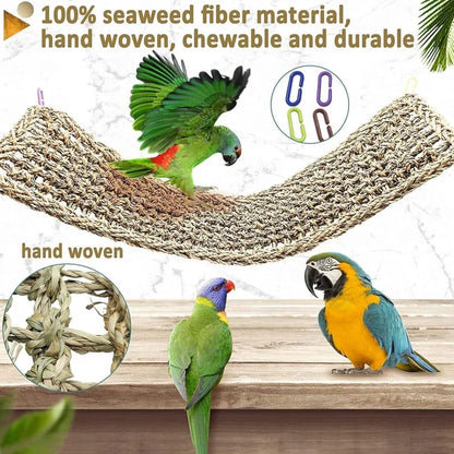 Woven Seagrass Mat for Birds | Bon Bon Bird Toys