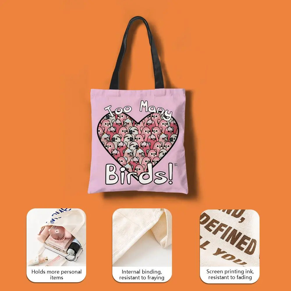 Cockatiel Canvas Tote Bag | Bon Bon Bird Toys