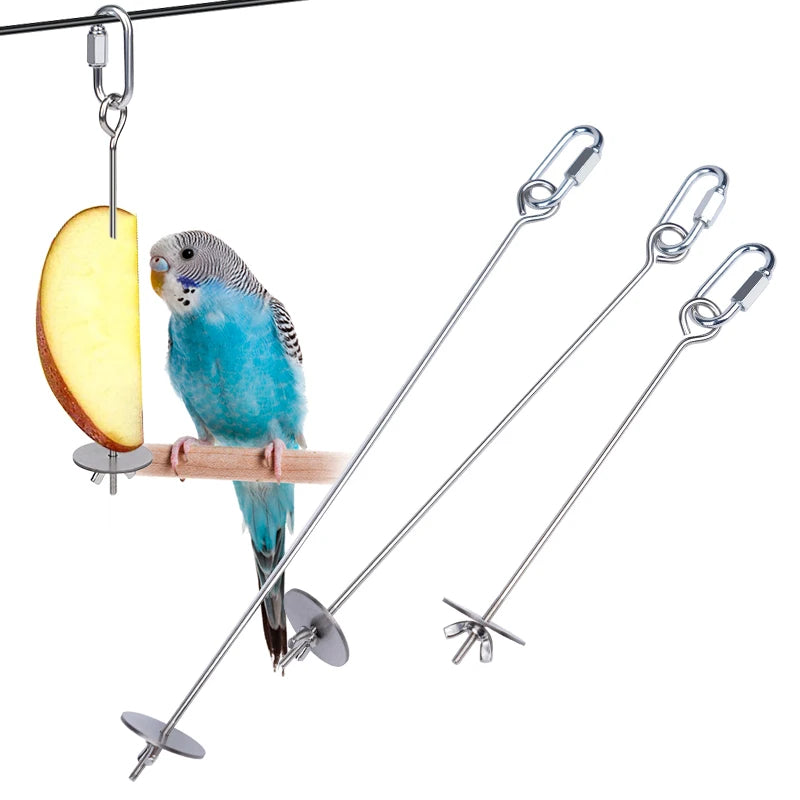 Stainless Steel Fruit and Veggie Skewer for Birds | Bon Bon Bird Toys
