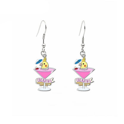Cute Parrot Acrylic Dangle Earrings | Bon Bon Bird Toys