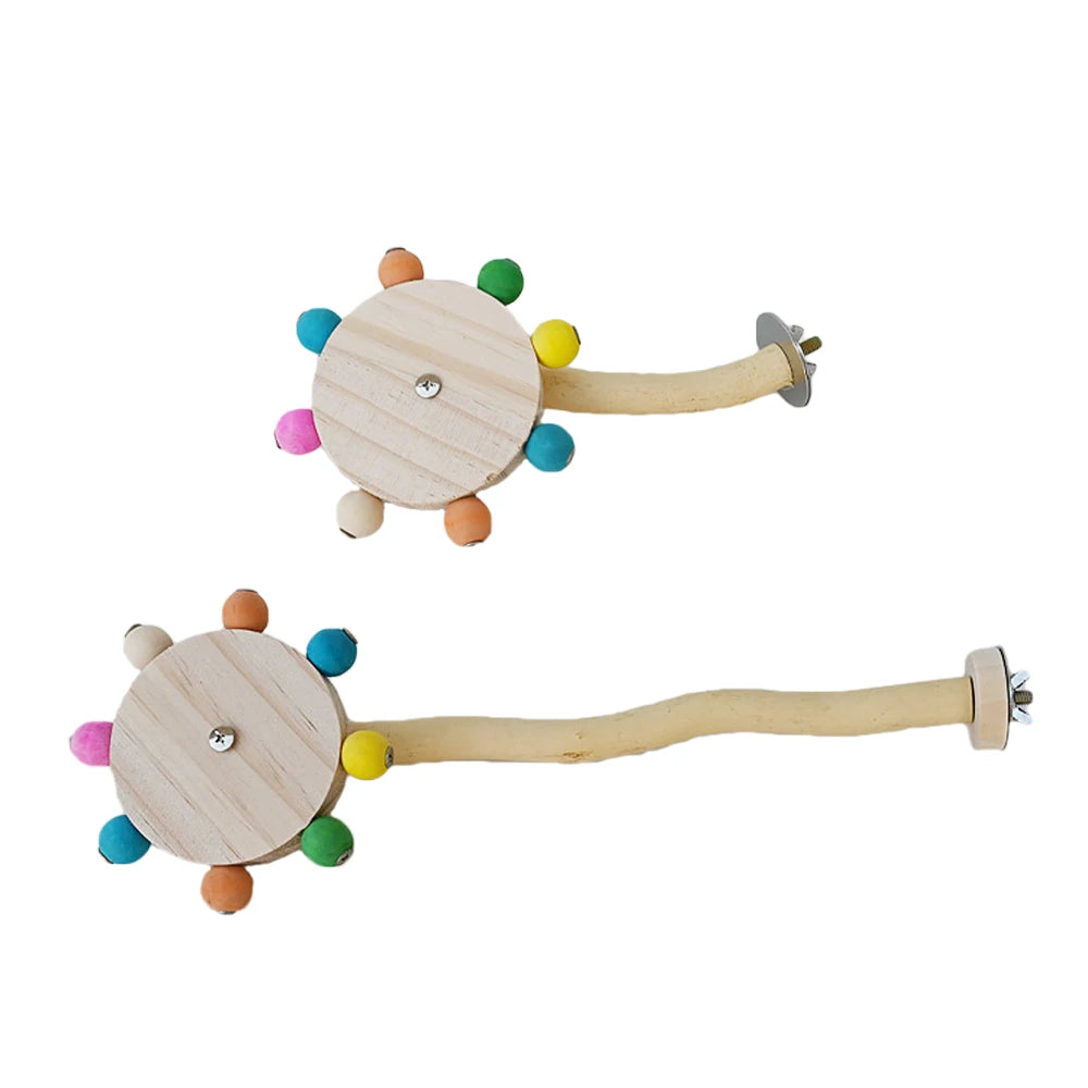 Spinning Bead Wheel Perch Toy for Birds | Bon Bon Bird Toys