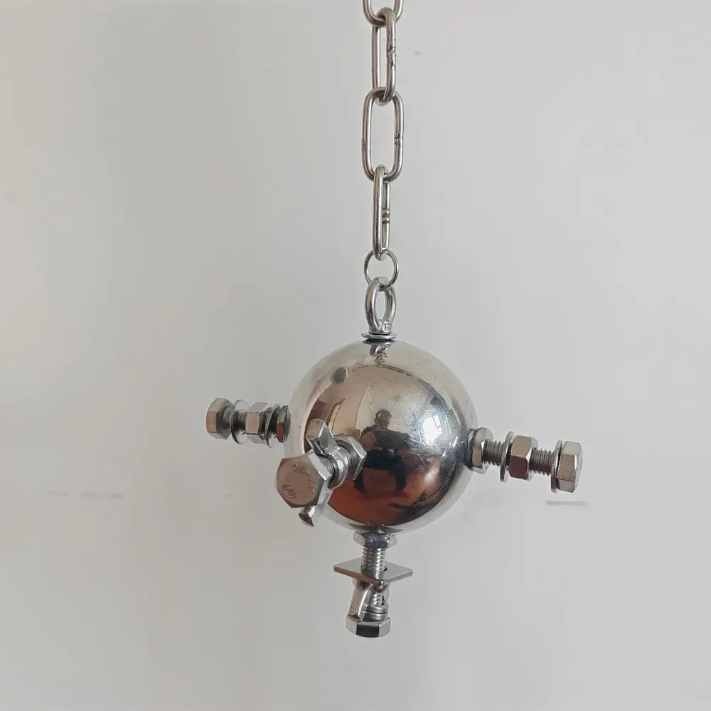 Stainless Steel Foraging Star Toy for Large Parrots | Bon Bon Bird Toys