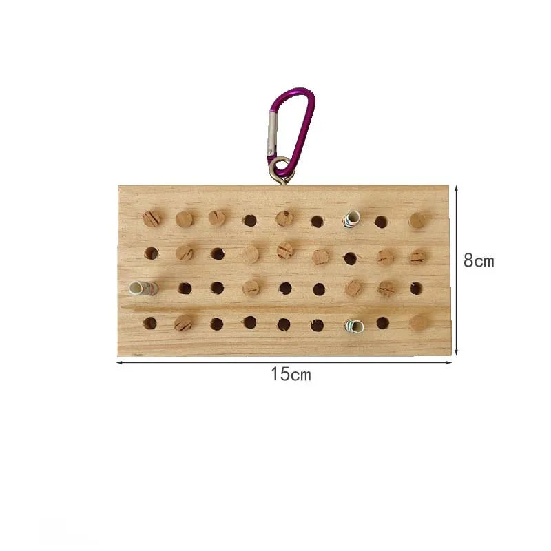 Wooden Plug Chew Board for Birds | Bon Bon Bird Toys