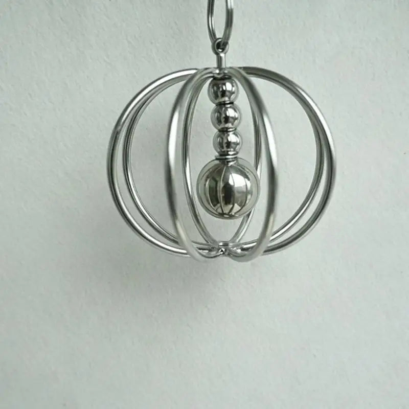Stainless Steel Wire Ball Rattle Toy for Parrots