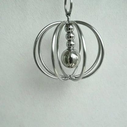 Stainless Steel Wire Ball Rattle Toy for Parrots