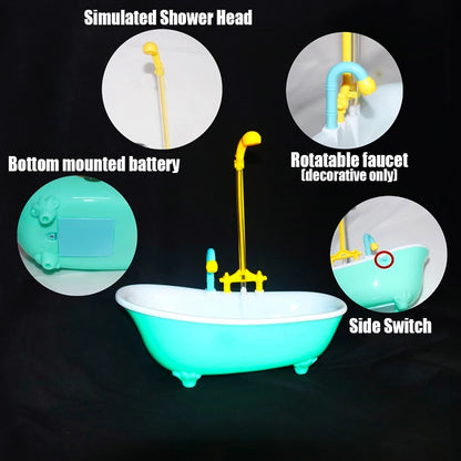 Bathtub Style Bird Bath with Motor | Bon Bon Bird Toys