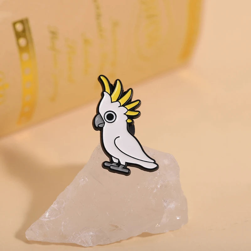 Parrot Enamel Pin | Bon Bon Bird Toys