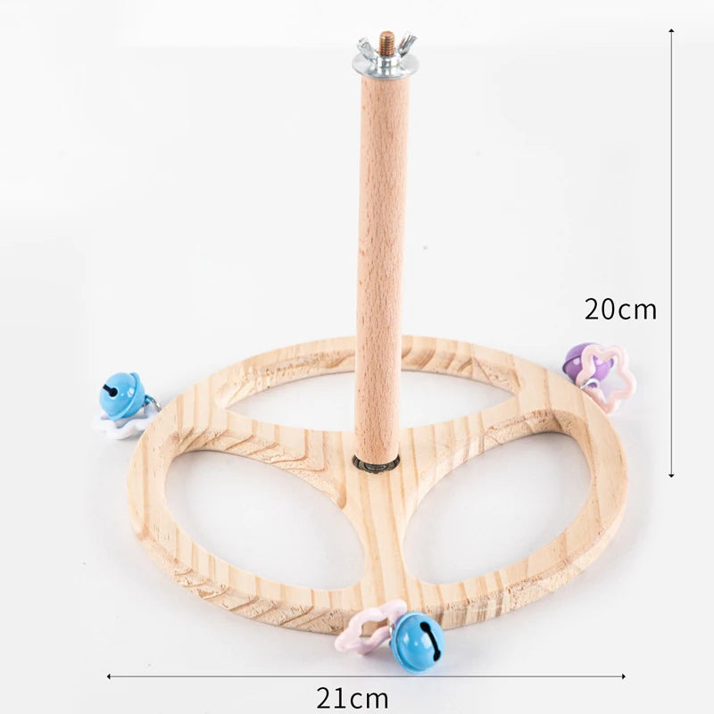 Rotating Windmill Perch Stand for Small Birds | Bon Bon Bird Toys