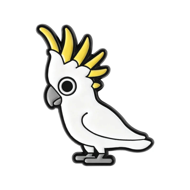 Parrot Enamel Pin | Bon Bon Bird Toys