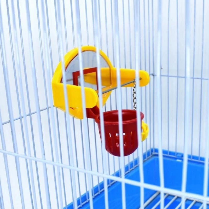 Mini Basketball Hoop Toy for Birds | Bon Bon Bird Toy