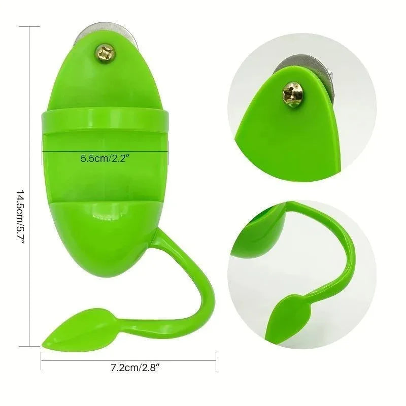 Cage-Mount Cuttlebone and Food Holder for Birds