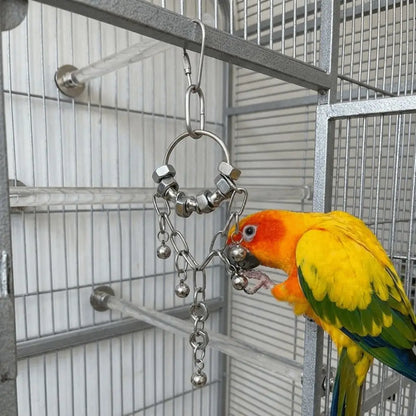 Stainless Steel Chain Bell Toy for Birds