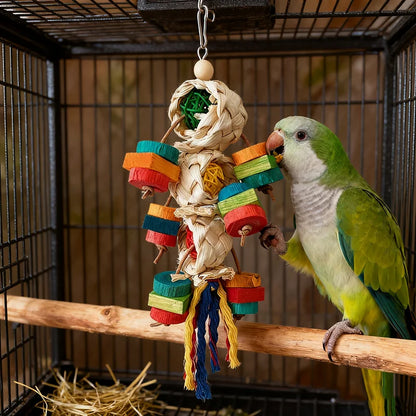 Multi-Texture Shredding Rope Toy for Birds | Bon Bon Bird Toys