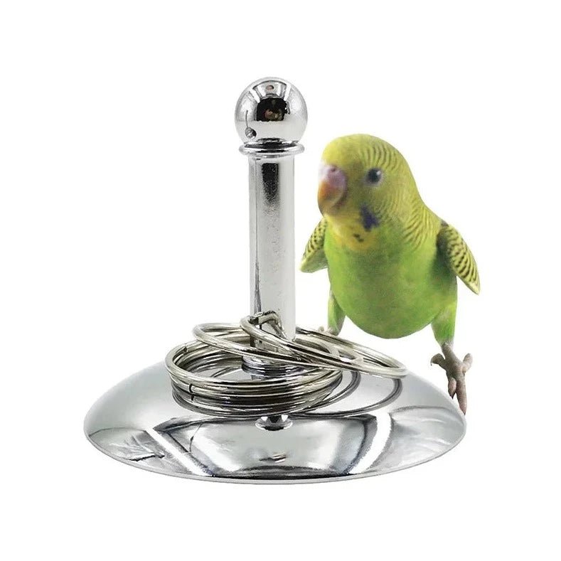 AviRing Stainless Steel Bird Ring Toss Game - Bon Bon Bird Toys