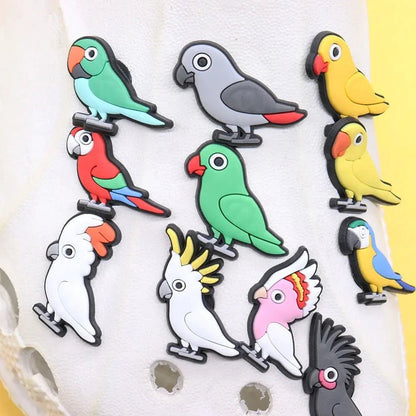 Colorful Bird Parrot Shoe Charms for Crocs - Bon Bon Bird Toys