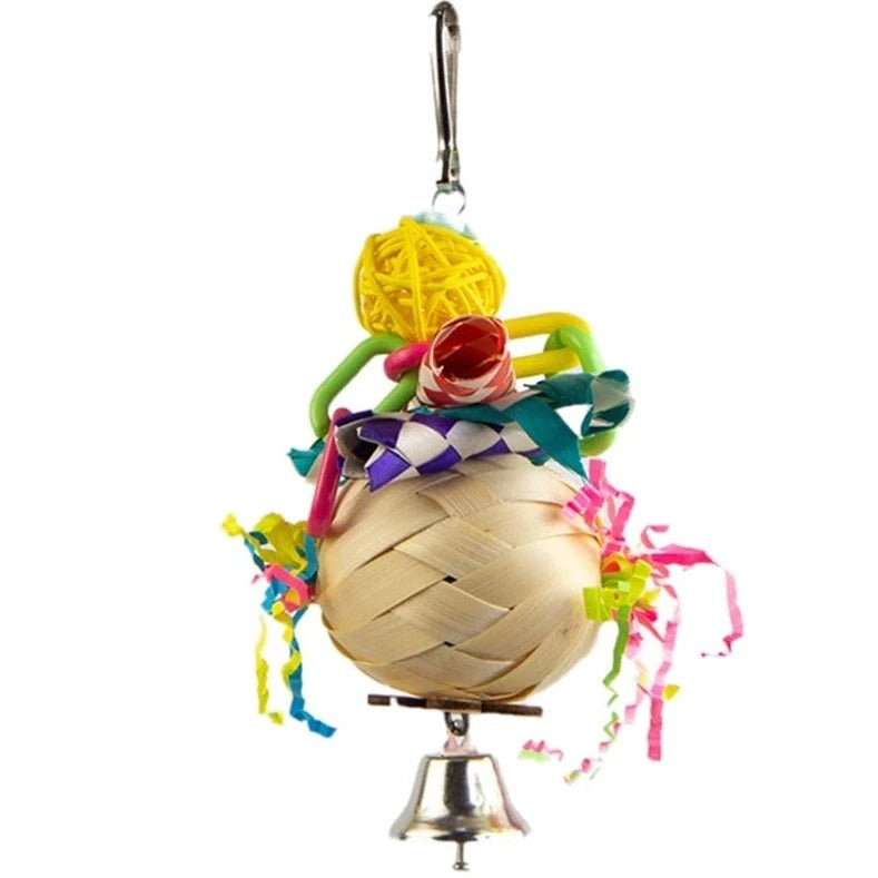 Colorful Rattan Small Bird Toys - Bon Bon Bird Toys