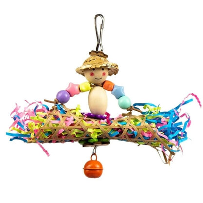 Colorful Rattan Small Bird Toys - Bon Bon Bird Toys