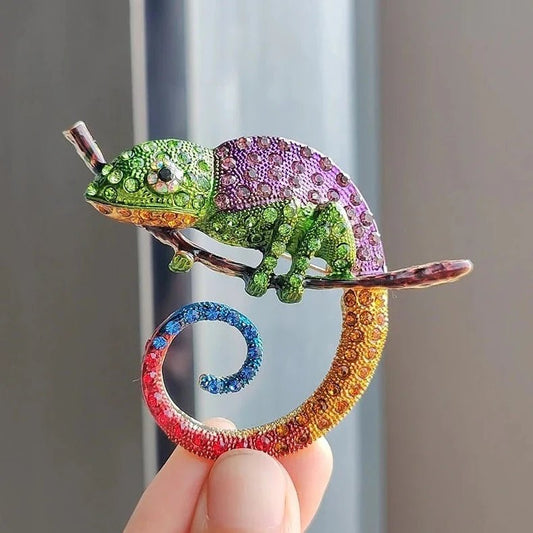 Creative Chameleon Brooches - Bon Bon Bird Toys