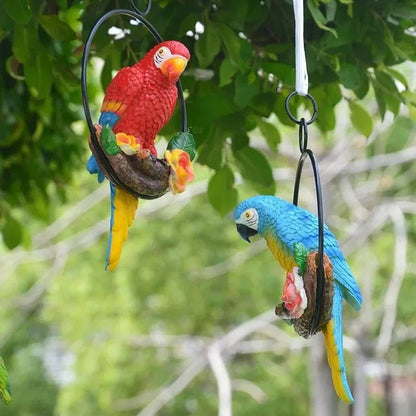 Creative Resin Parrot Outdoor Garden Statue - Bon Bon Bird Toys