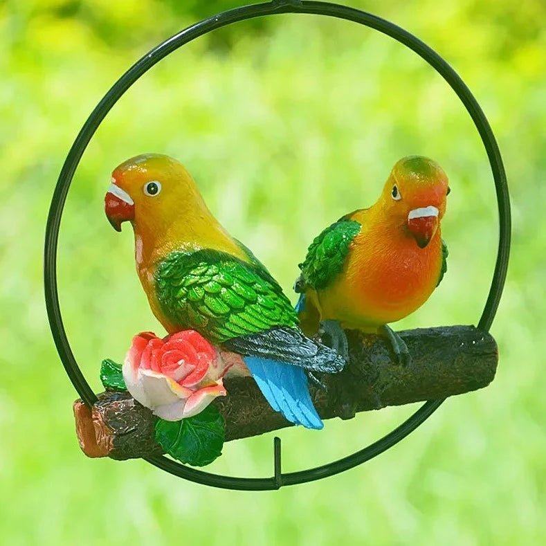 Creative Resin Parrot Outdoor Garden Statue - Bon Bon Bird Toys