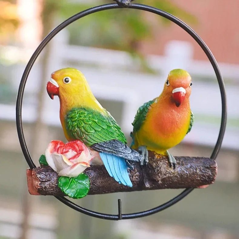 Creative Resin Parrot Outdoor Garden Statue - Bon Bon Bird Toys