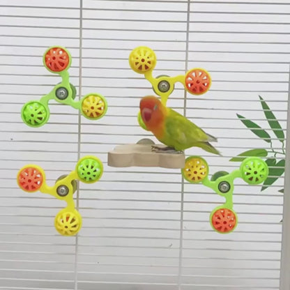 Spinning Ball Cluster Cage Toy for Birds | Bon Bon Bird Toys