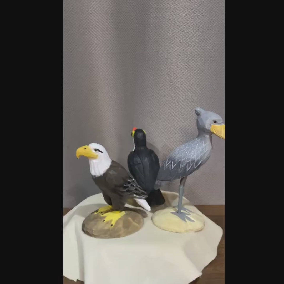 Hand-Carved Toucan & Tropical Bird Figurine | Bon Bon Bird Toys