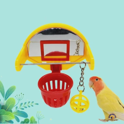 Mini Basketball Hoop Toy for Birds | Bon Bon Bird Toy
