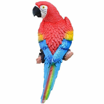 Realistic Parrot Resin Garden Decoration - Bon Bon Bird Toys