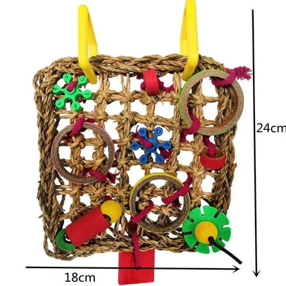 Seagrass Mat Biting & Climbing Toy - Bon Bon Bird Toys