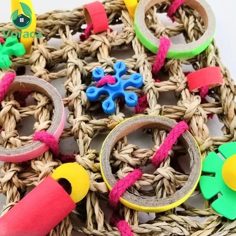 Seagrass Mat Biting & Climbing Toy - Bon Bon Bird Toys