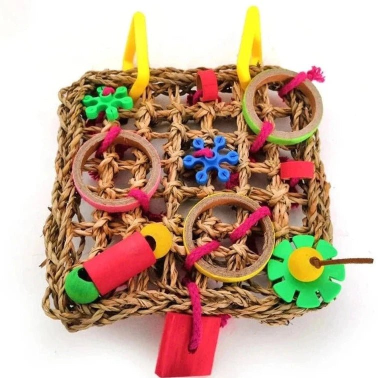 Seagrass Mat Biting & Climbing Toy - Bon Bon Bird Toys