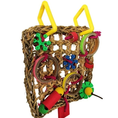 Seagrass Mat Biting & Climbing Toy - Bon Bon Bird Toys