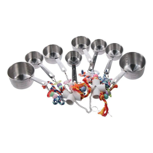 Stainless - Steel Pots Parrot Toy - Bon Bon Bird Toys