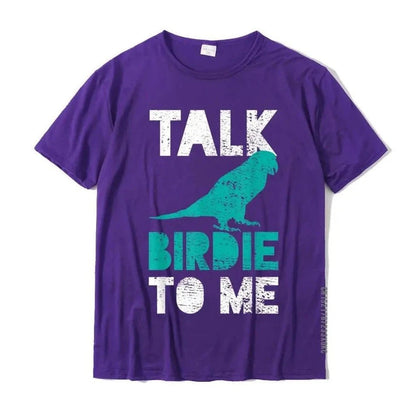 "Talk Birdie To Me" Funny T-Shirt - Bon Bon Bird Toys