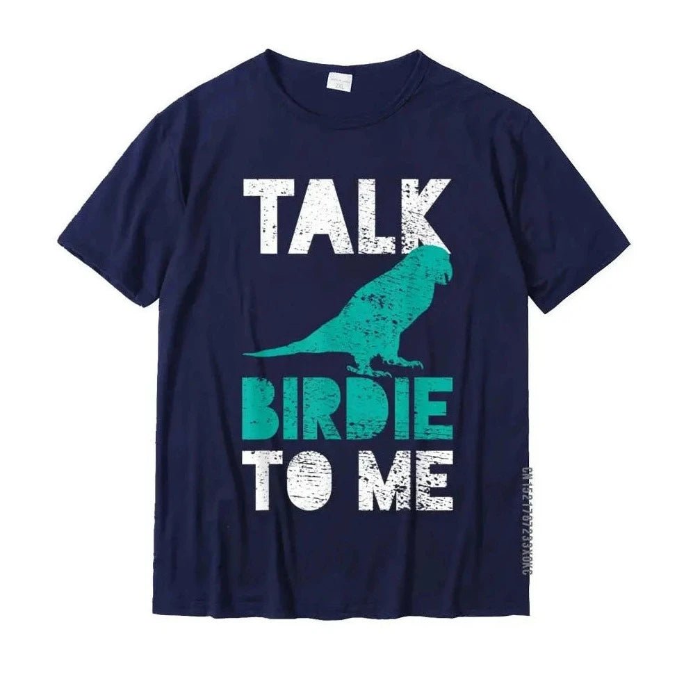 "Talk Birdie To Me" Funny T-Shirt - Bon Bon Bird Toys