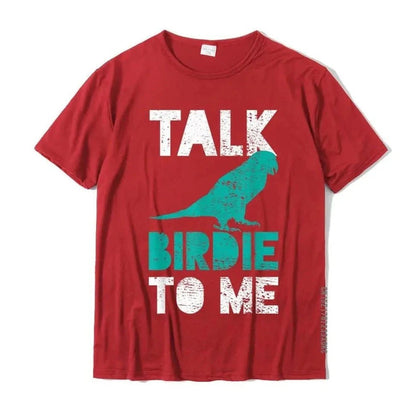 "Talk Birdie To Me" Funny T-Shirt - Bon Bon Bird Toys