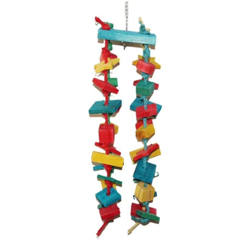 Wood Block Hanger Toy - Bon Bon Bird Toys